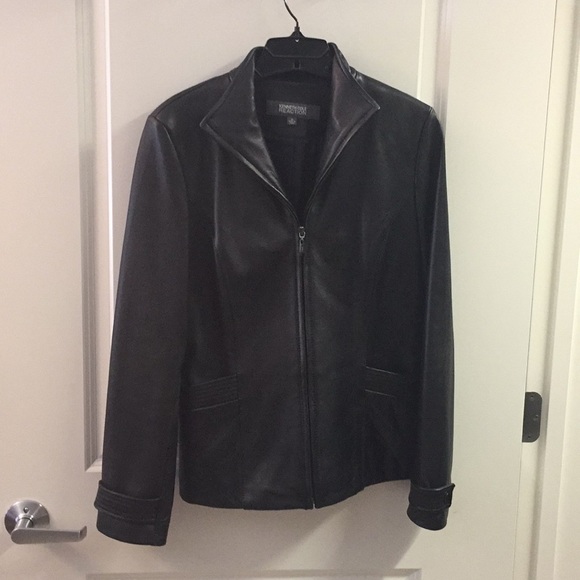 Kenneth Cole Reaction Jackets & Blazers - Kenneth Cole Reaction black leather jacket
